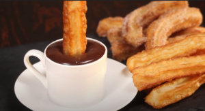 churros and hot chocolate