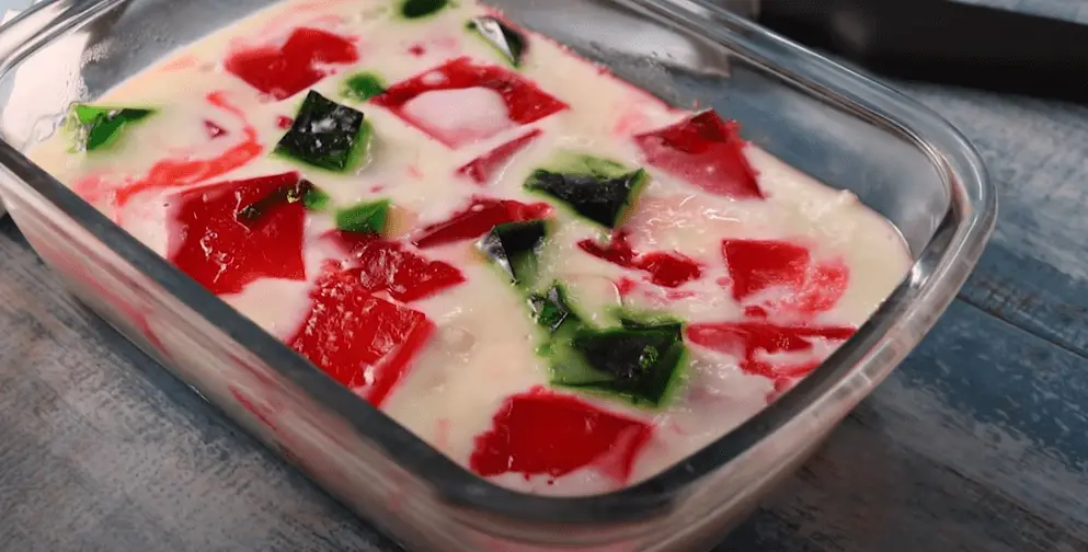 Holi Special Jelly Pudding/Milk Dessert Recipe