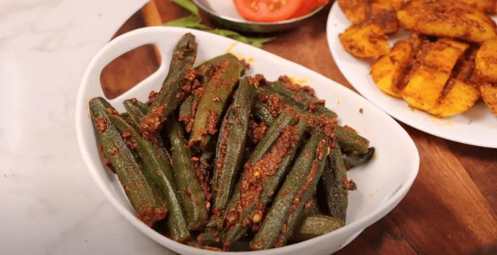Crispy Masala Aloo Bhindi Recipe