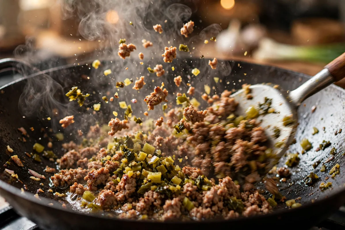Dan Dan Noodles (Sichuan Sesame-Paste Noodles) - cooking
