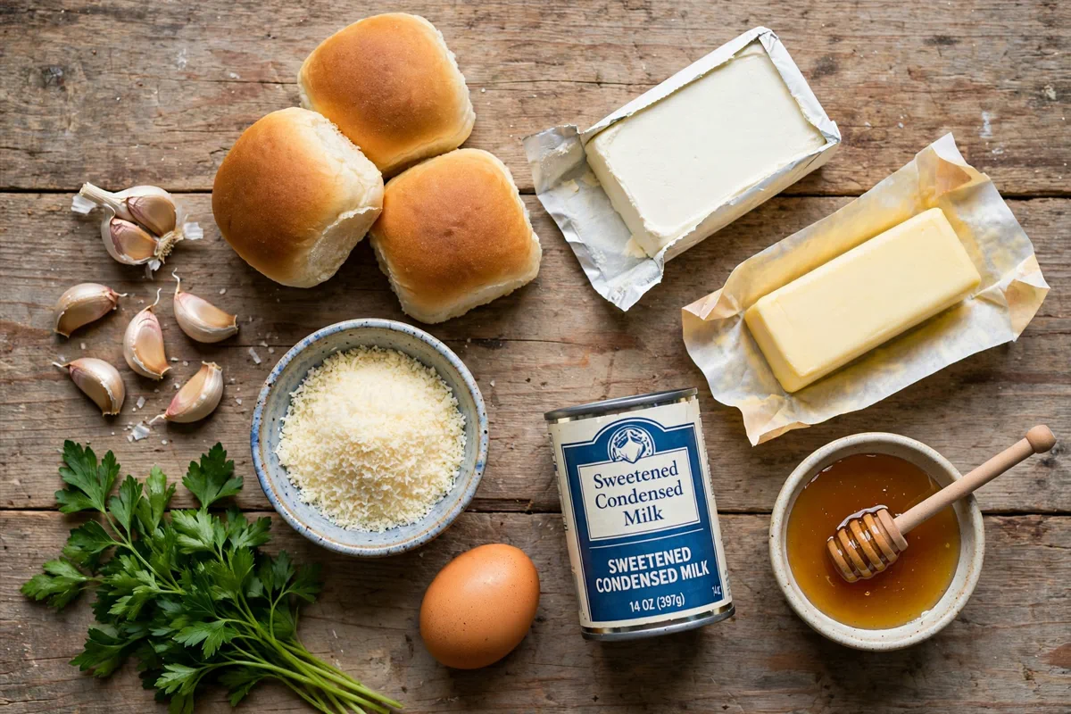 Korean Cream Cheese Garlic Bread (Street-Food Style) - prep