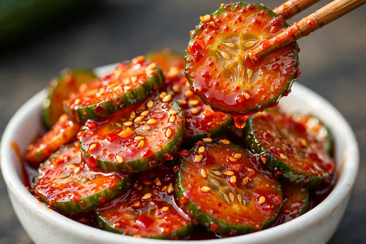 Spicy Korean Cucumber Salad (Oi Muchim) in 10 Minutes