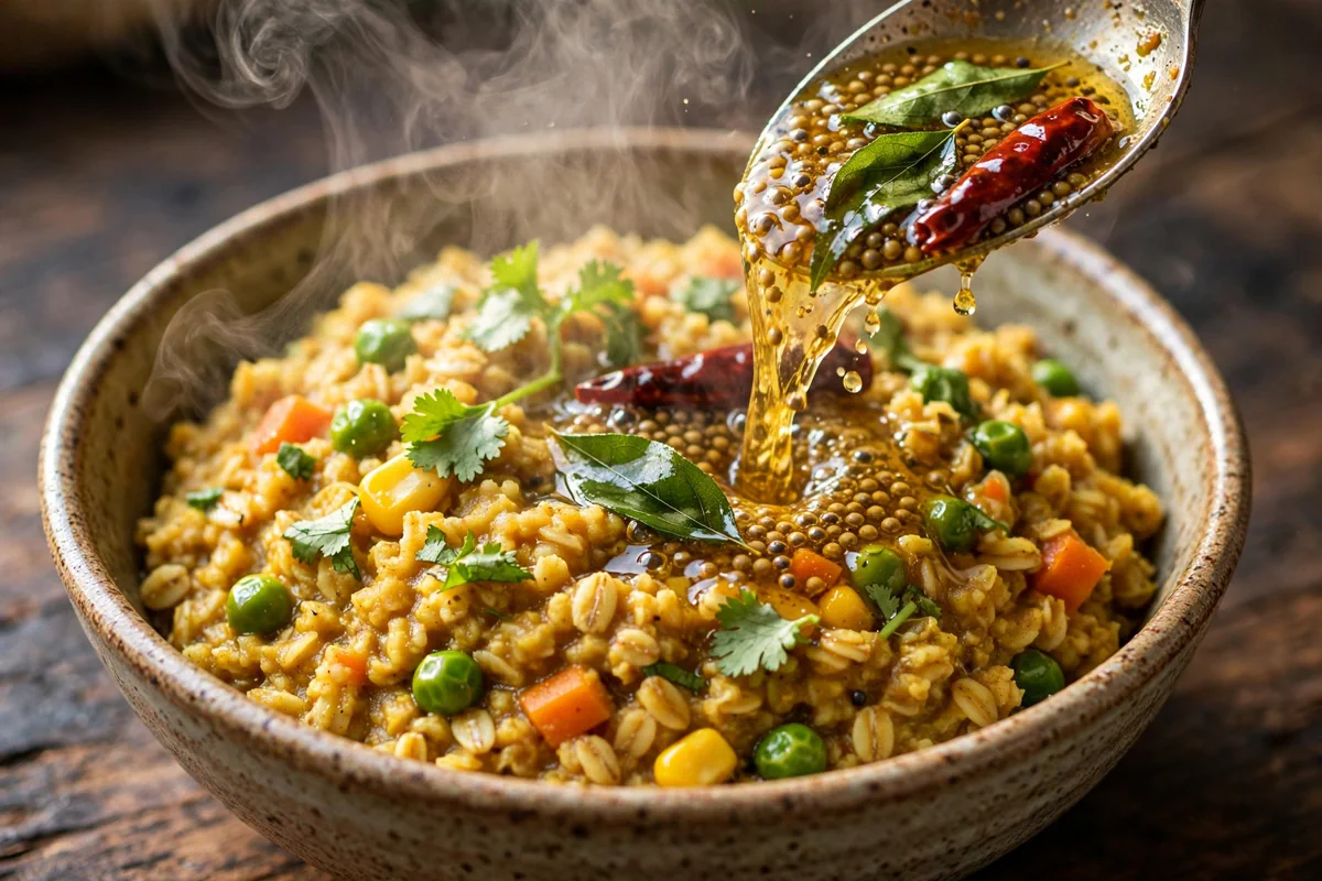 Masala Oats Recipe (Savory Indian-Spiced Oatmeal)
