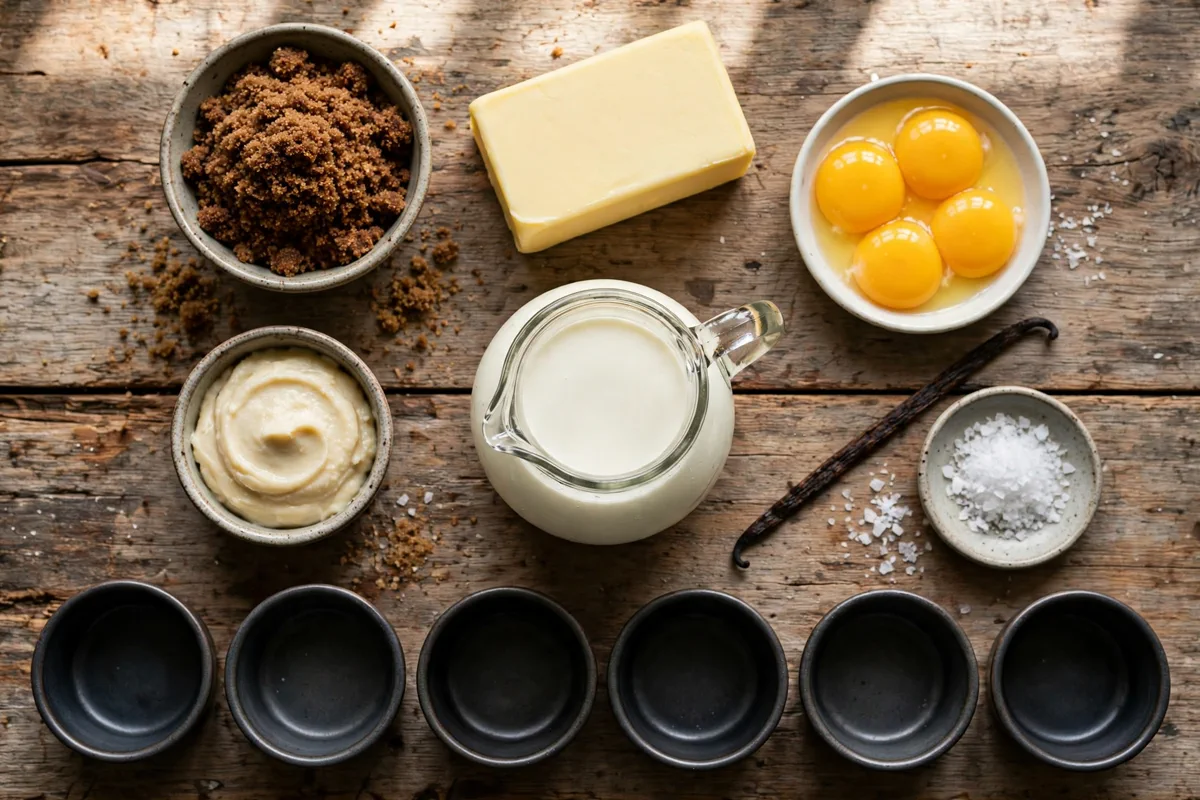 Miso Butterscotch Pots de Crème - prep