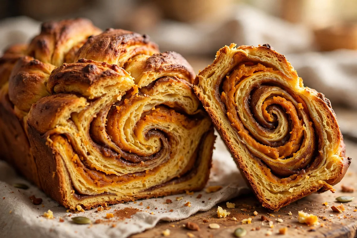 Pumpkin Babka Recipe with Cinnamon Streusel
